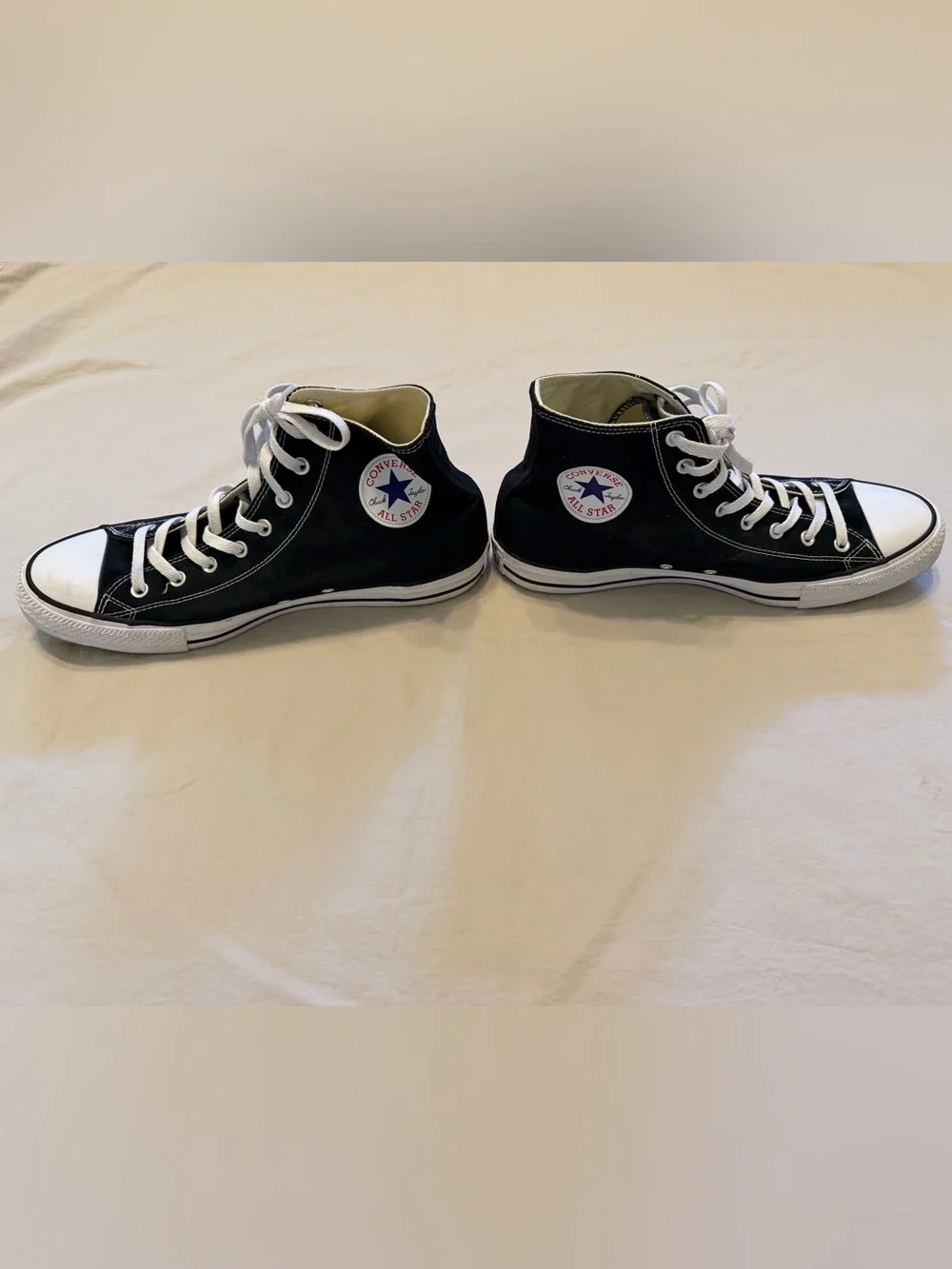 Converse Chuck Taylor All Star Black High-Top Sneaker - M 13 - W 15 - Picture 3 of 7